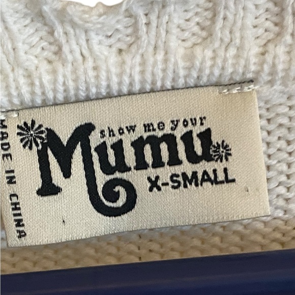 Show Me Your Mumu Delphina Distressed Yellow Rugby Stripe sweater Fall Boho - Picture 5 of 9